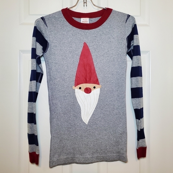 Hanna Andersson Gnome long John Pajama shirt size 160 Sz 14 - Picture 1 of 6